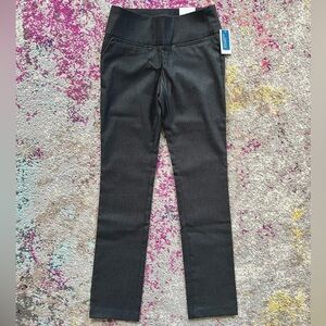 Women’s straight leg charcoal dress pants, size 2